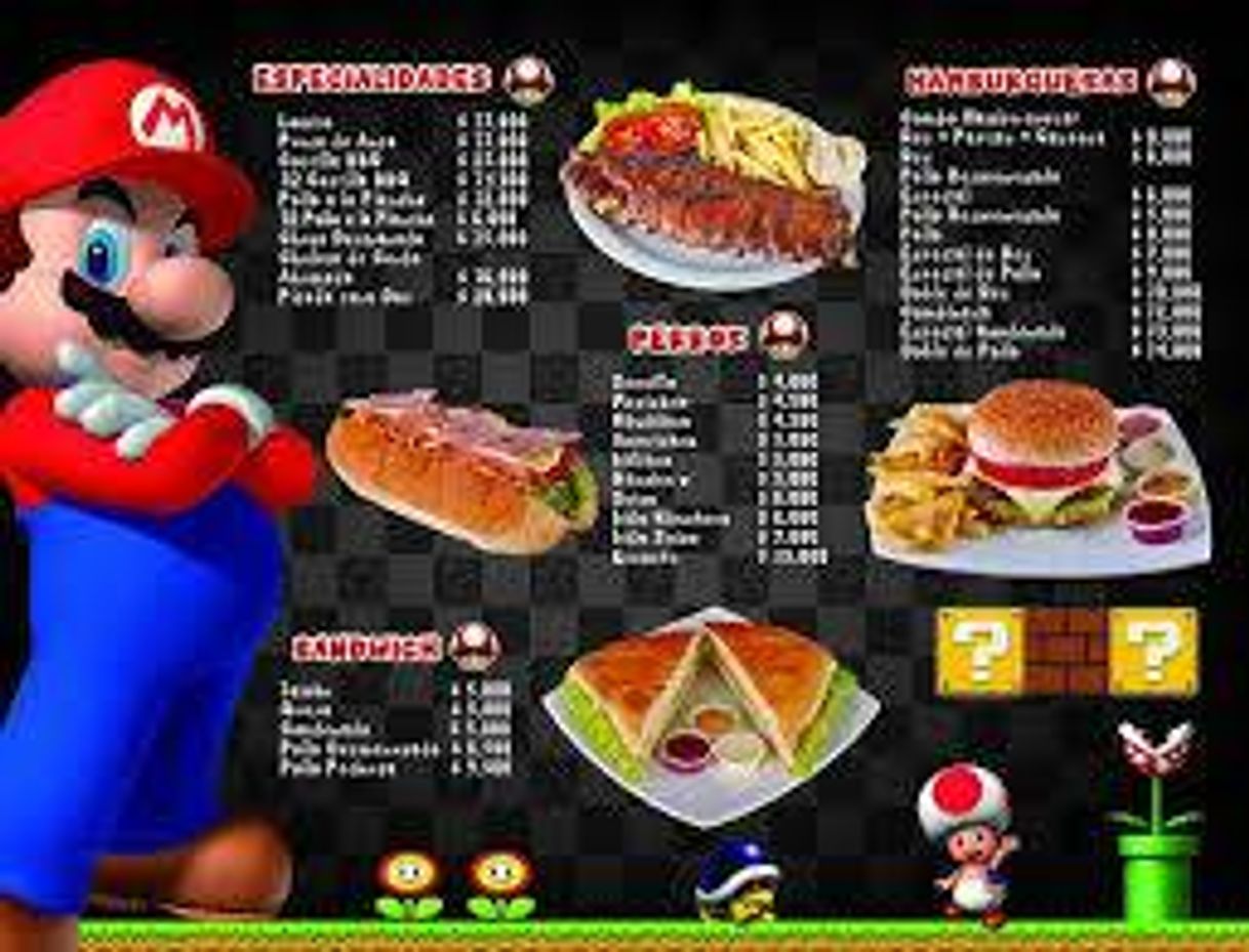 Place MARIO BROSS comidas rápidas