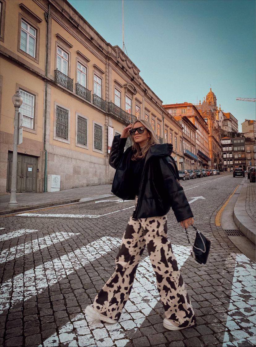 Moda Animal print jeans 