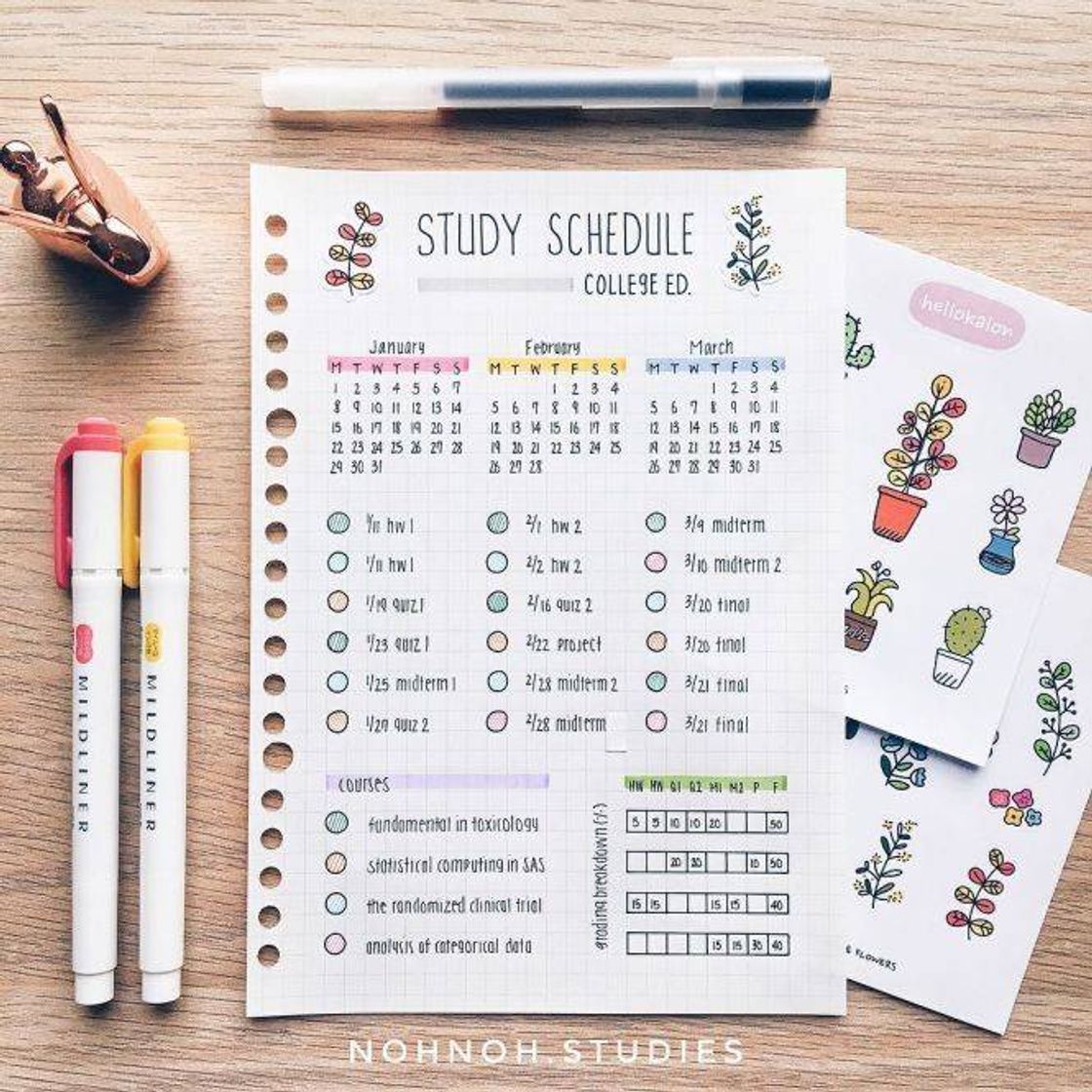 Fashion Bullet journal ideas 