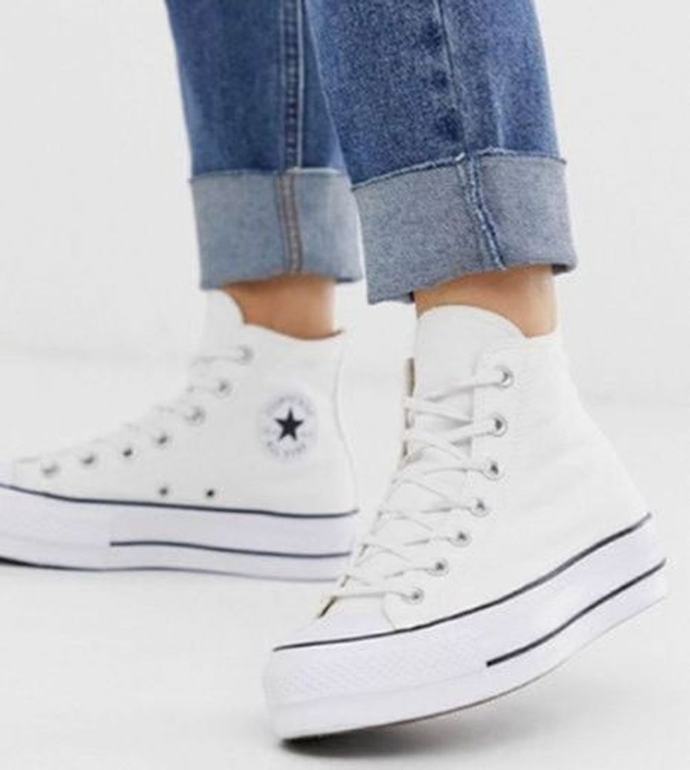 Producto Converse Chuck Taylor Hi platform white trainers