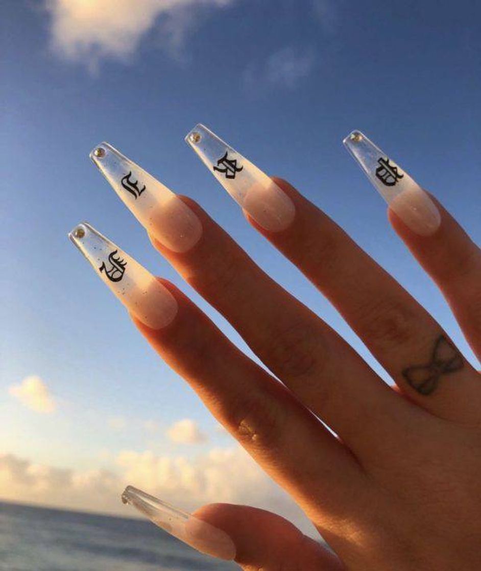 Fashion Unhas transparentes 