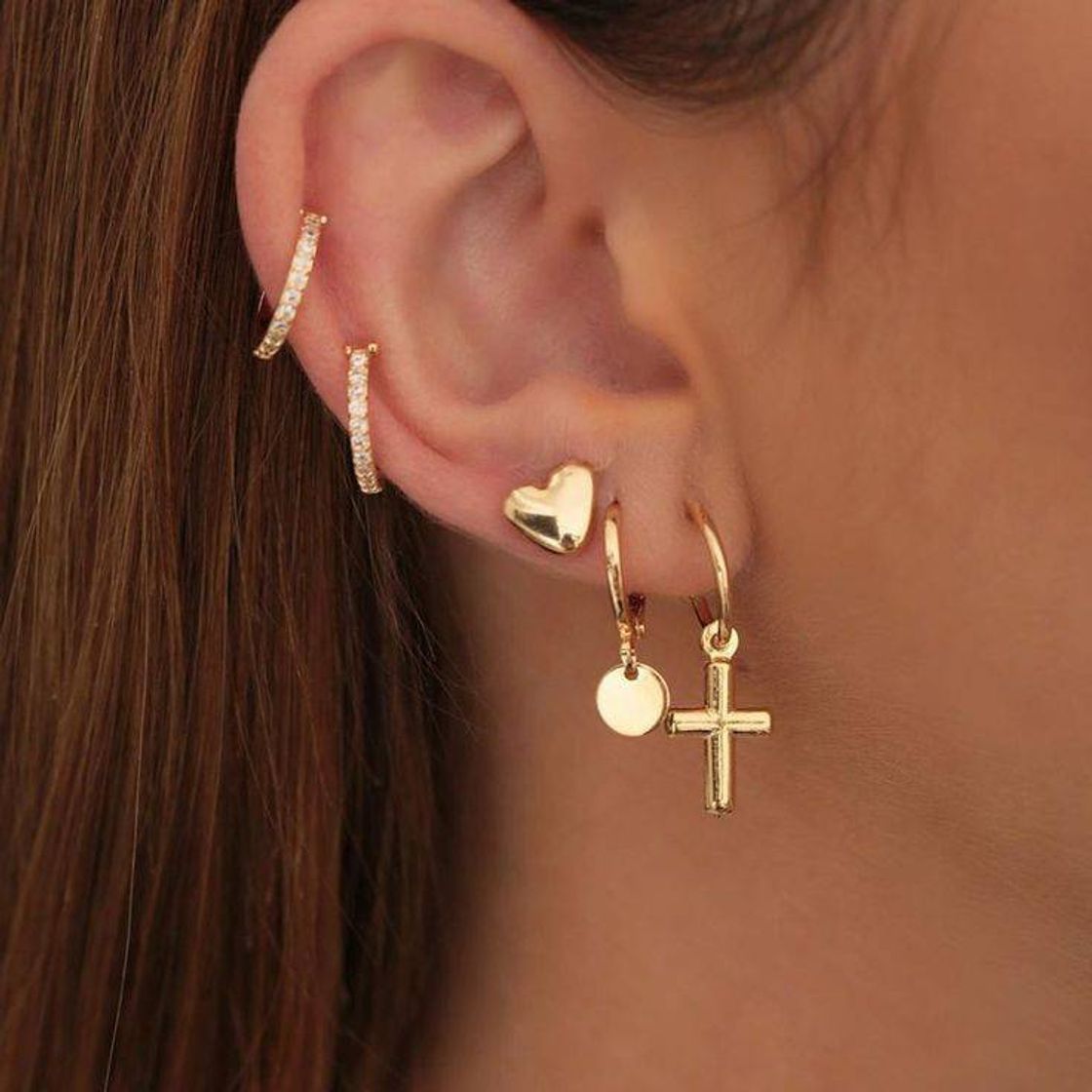 Fashion Piercing dourado