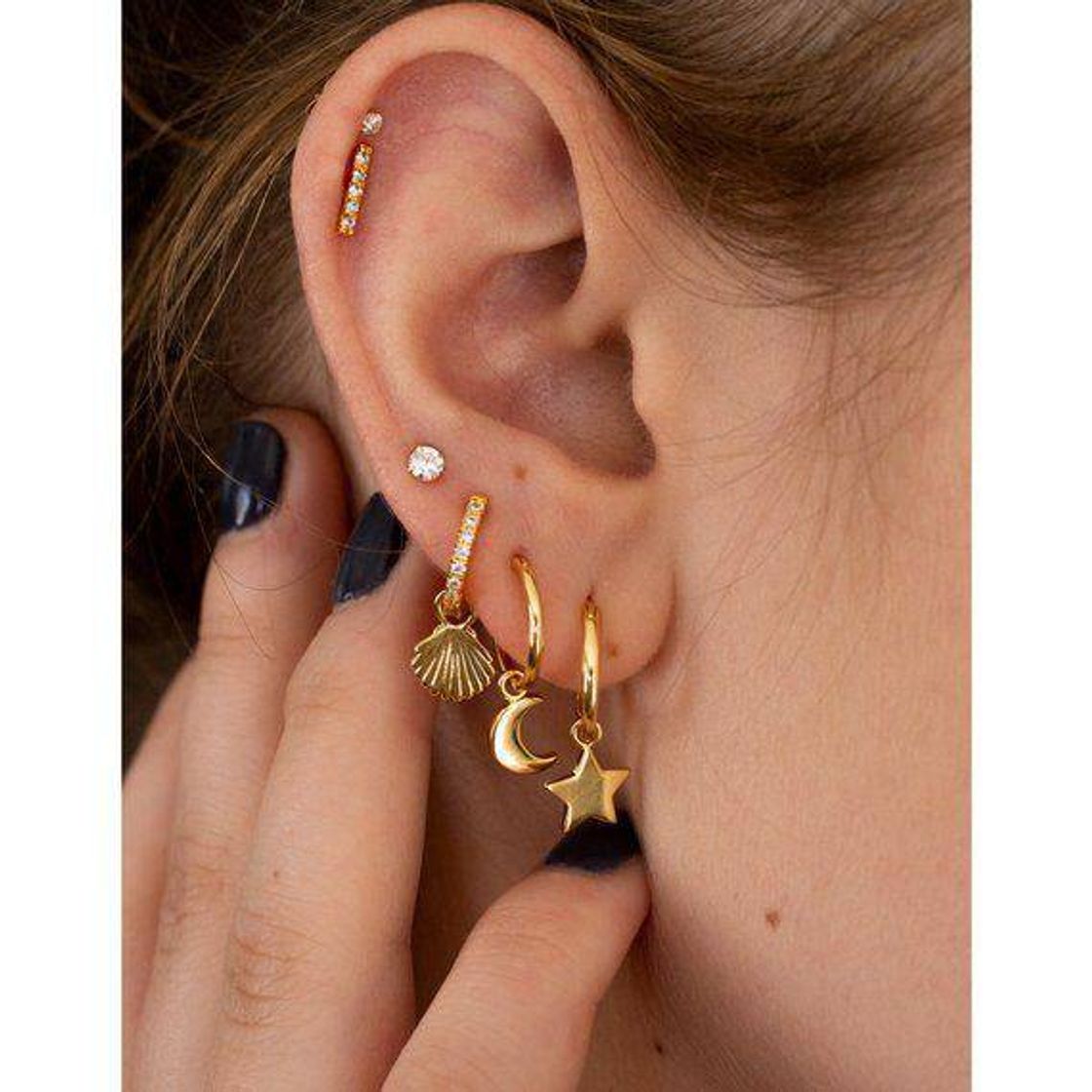 Moda Piercing argolinhas