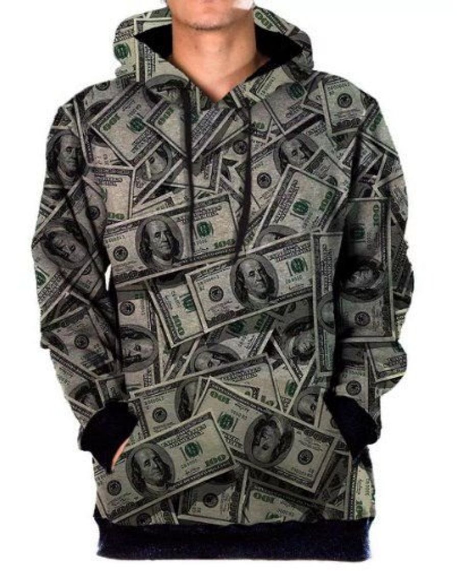 Social •Moletom masculino dollar•