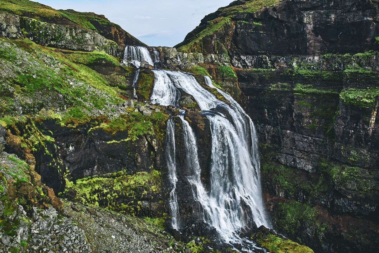 Lugar Glymur Waterfall