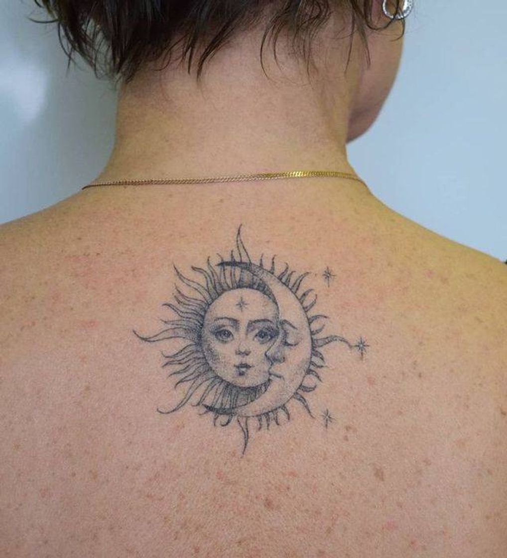 Moda Tatto Sol e Lua