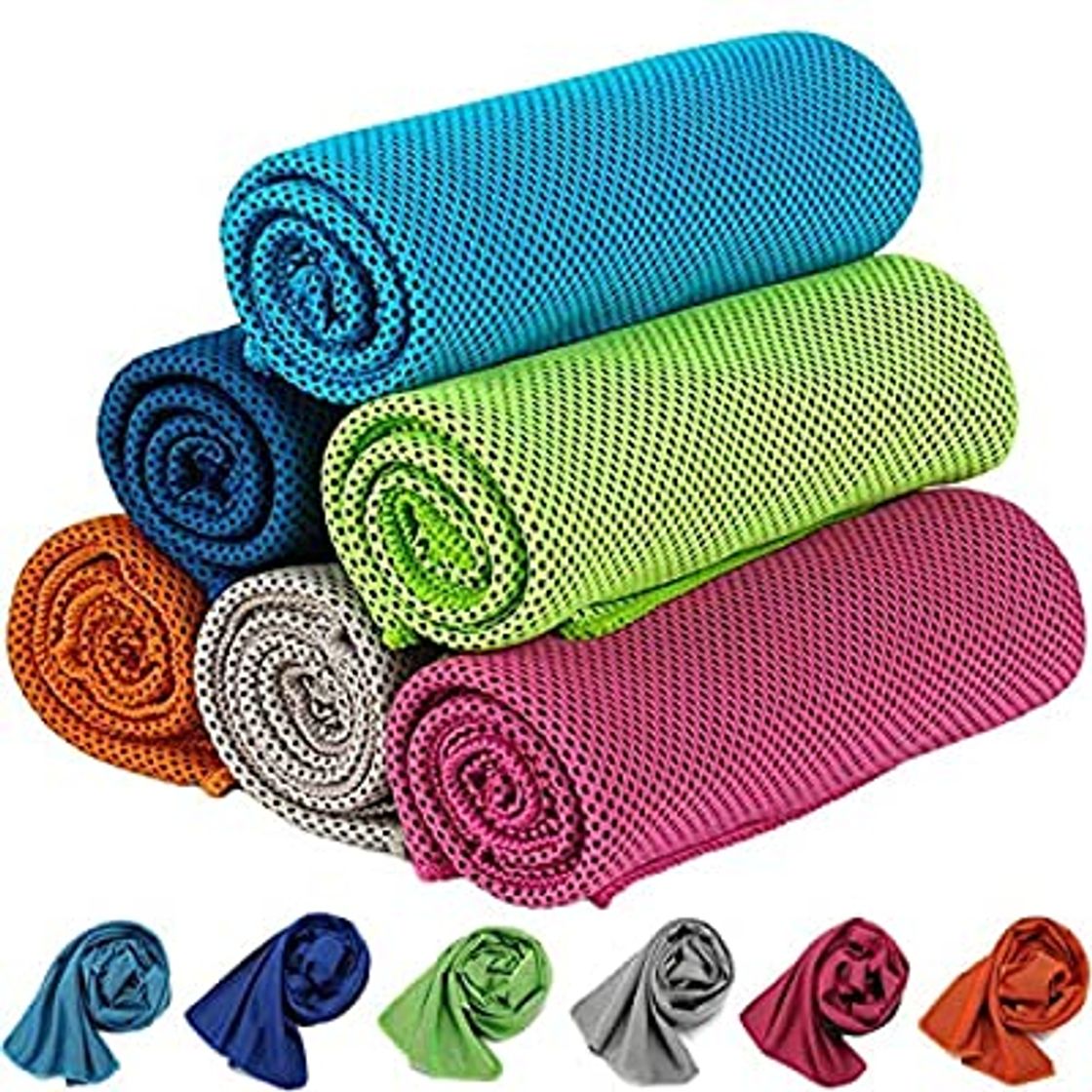 Social 5pcs Toalla de enfriamiento 30×90cm Toallas refrescantes Microfibra de Secado rápido Toalla