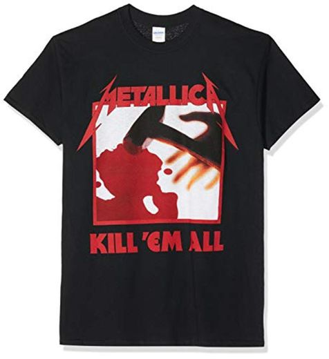 Metallica Kill 'em All Tracks_Men_bl_TS: M Camiseta, Negro