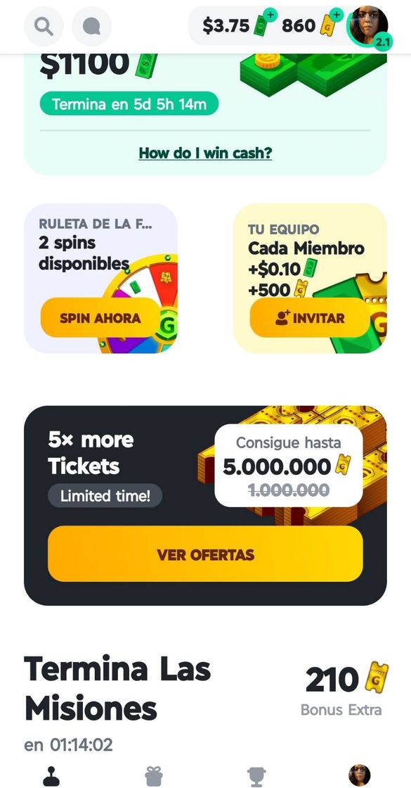 App GAMEE - Juega gratis y gana dinero real a PayPal!!