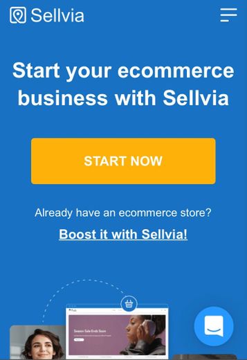 Build your ecommerce with Sellvia