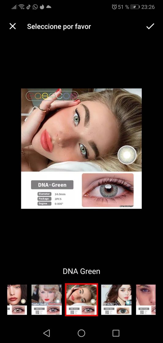 Productos Lentillas verdes aliexpress