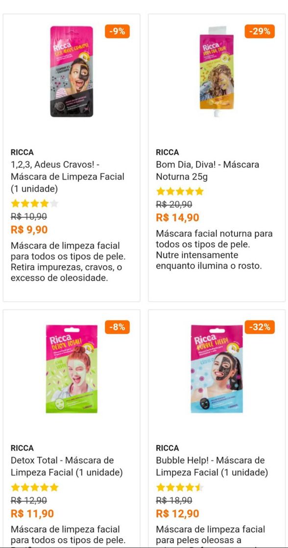 Moda Máscara facial ricca