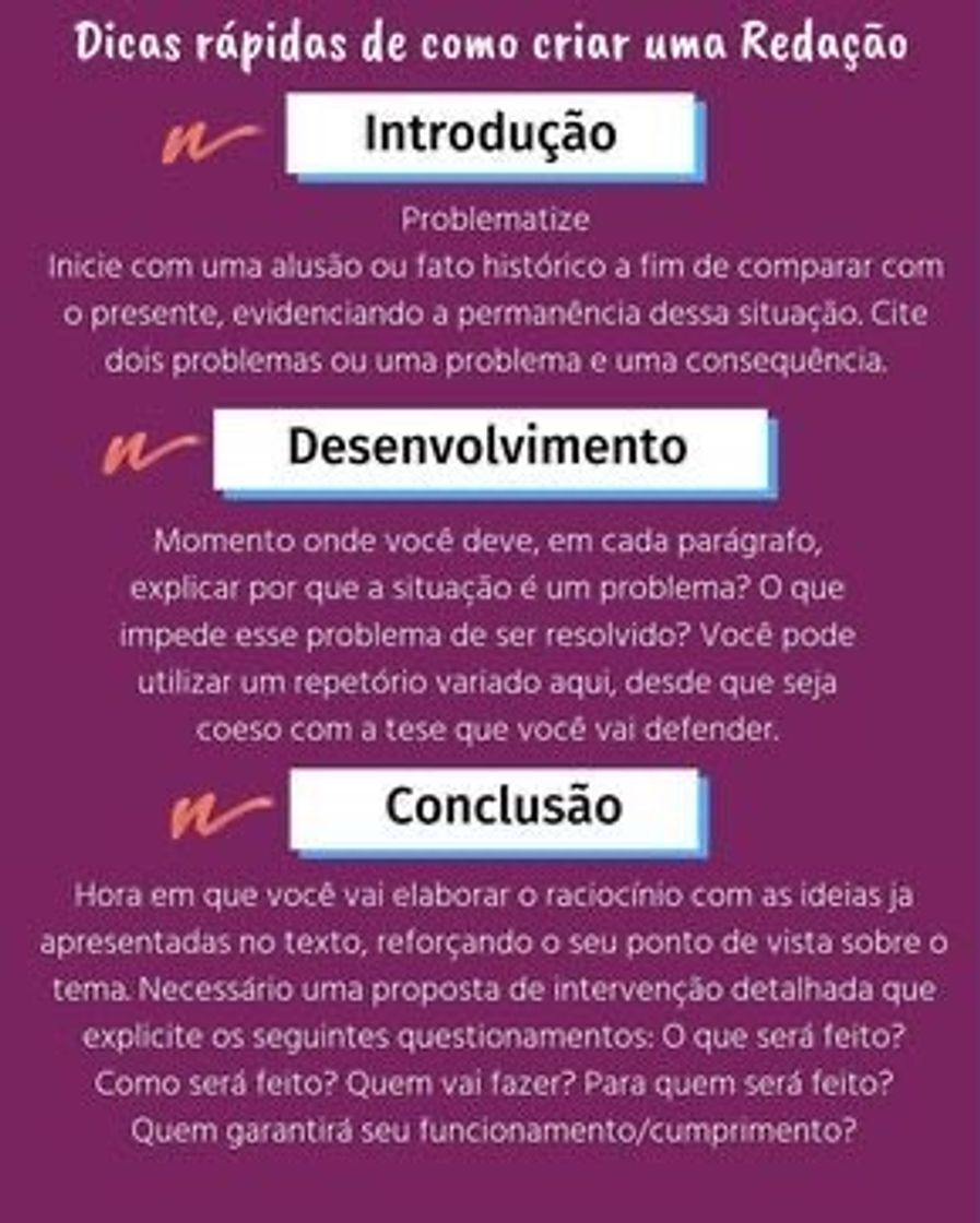 Social dicas redação 