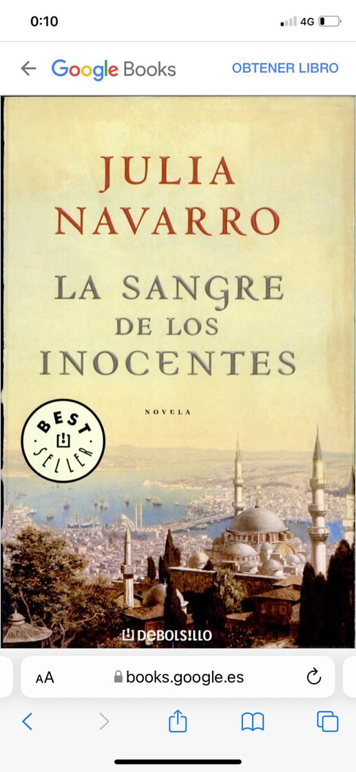 Book La sangre de los inocentes “Julia Navarro”