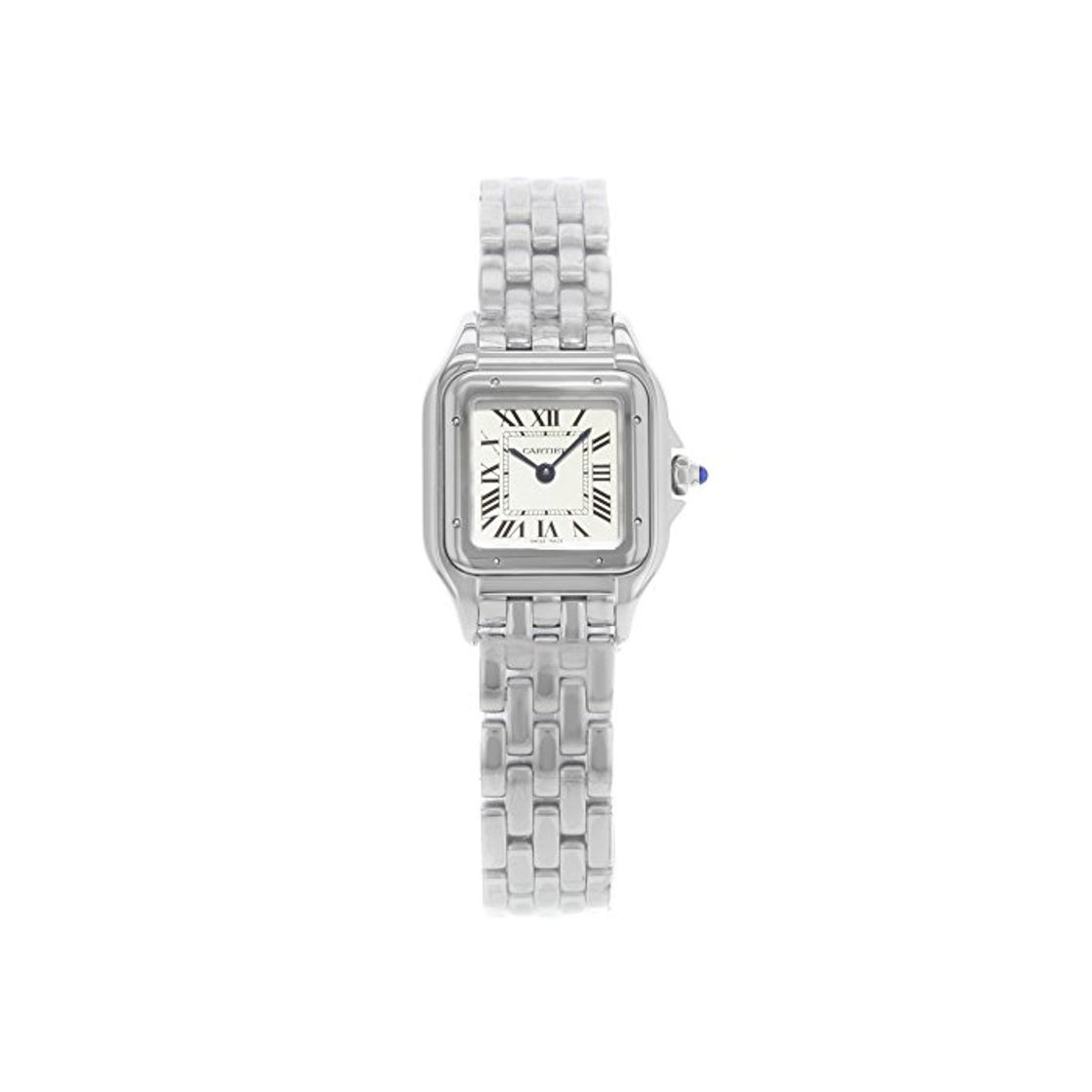 Productos Cartier Pantherede de Cartier Reloj de acero inoxidable para mujer con esfera plateada WSPN0006