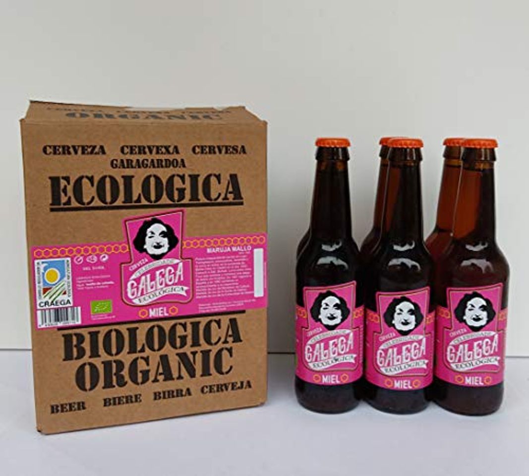 Producto Cerveza artesana ecológica CELEBRIDADE GALEGA Miel caja de 6 x 33cl