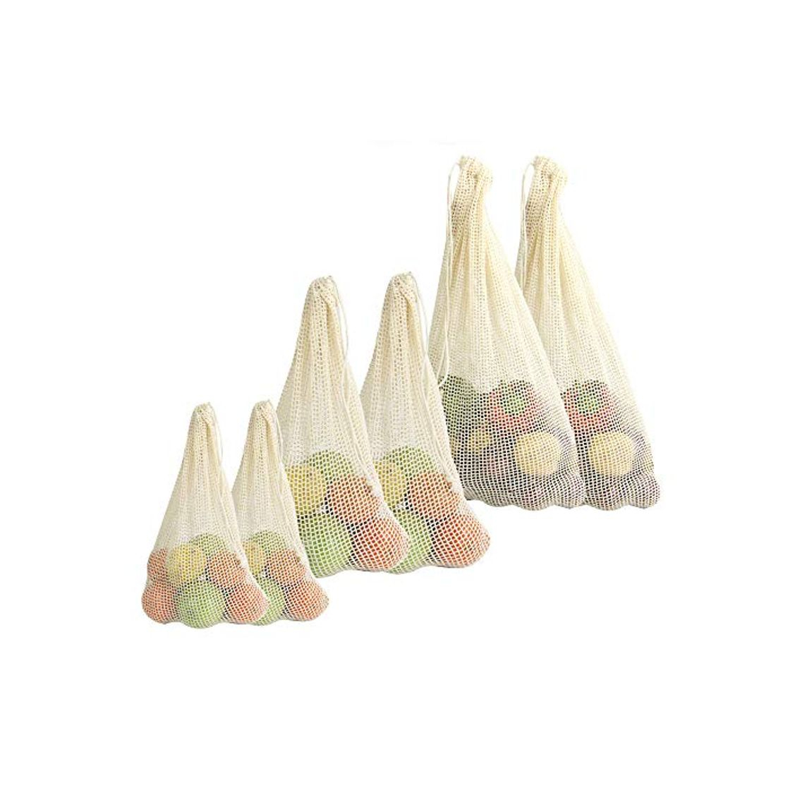 Product Bolsas vegetales de algodón orgánico - Juego de 6