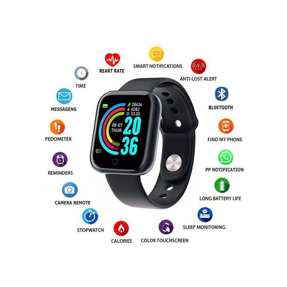 Producto Relógio Smart Watch D20 