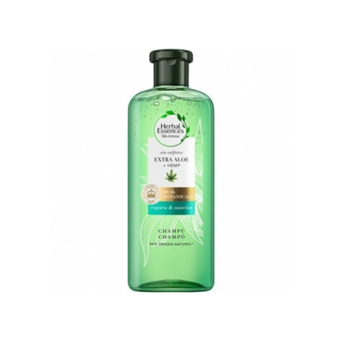 Social HERBAL ESSENCES Champú Reparador de Cáñamo y Aloe Vera