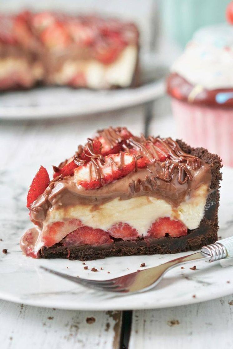 Social Torta de Morango e Chocolate 🍫🍓 😋