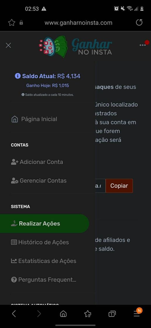 Moda Site para ganhar dinheiro com o insta