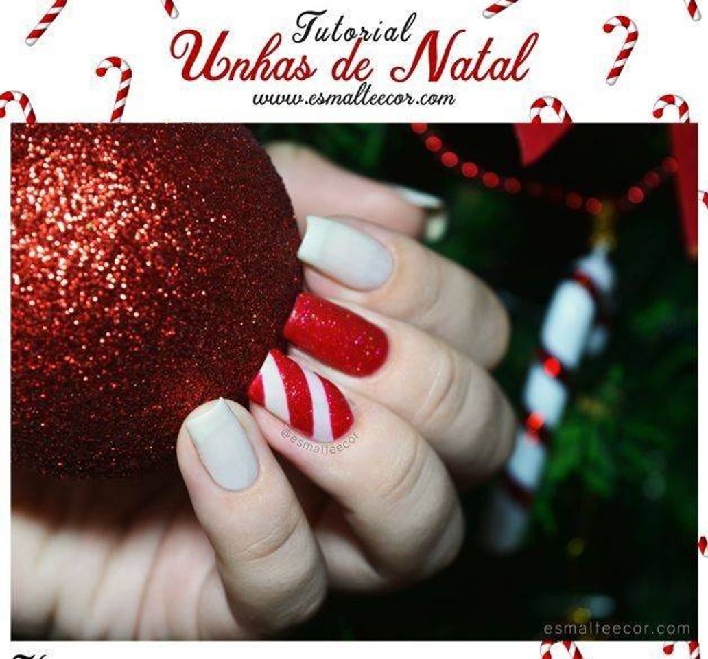 Fashion Tutorial de unhas decoradas para o natal🎅