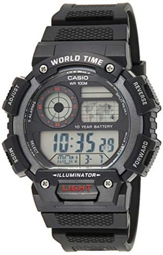 Casio Reloj Digital para Hombre de Cuarzo con Correa en Resina AE