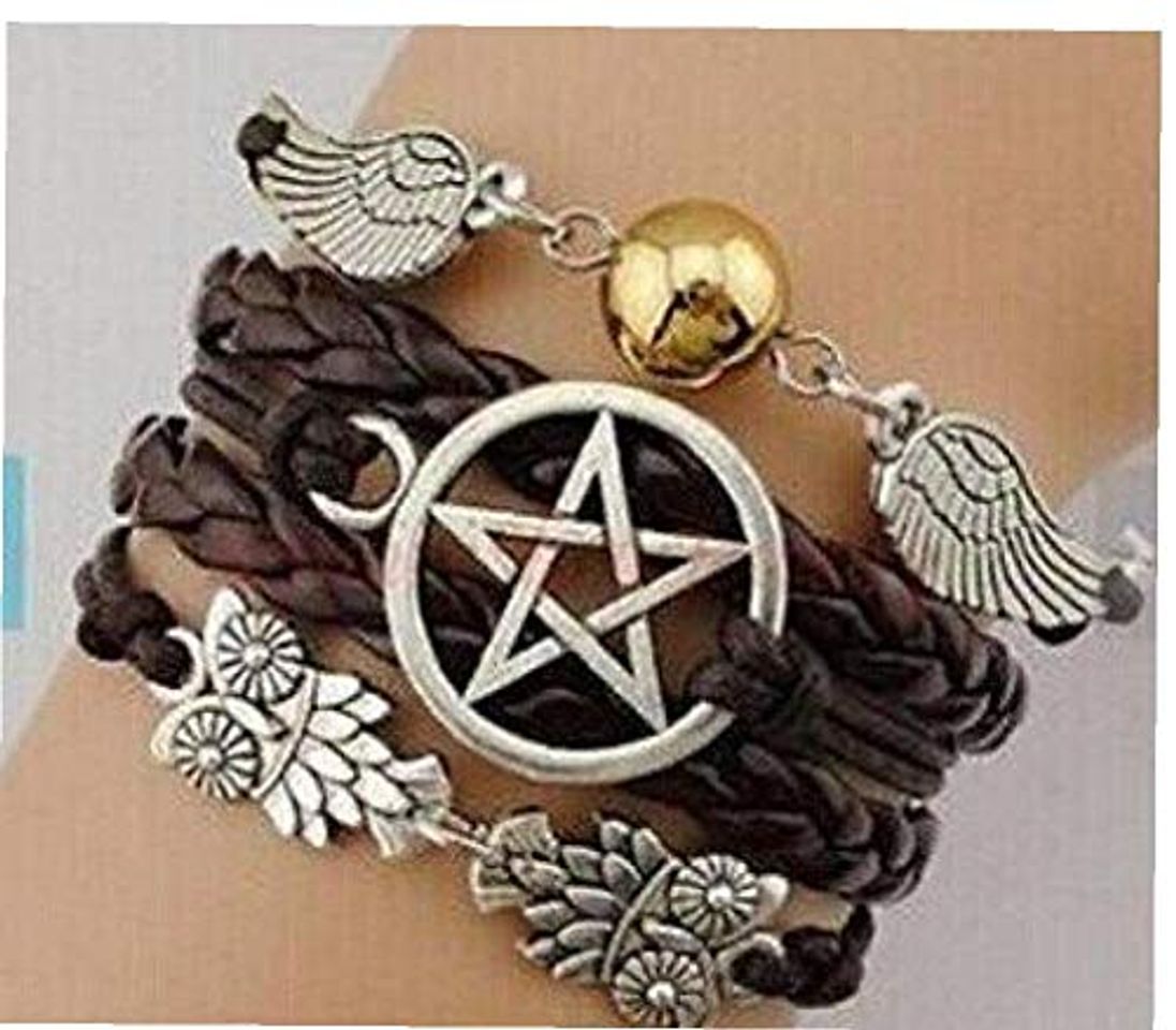 Fashion Heall Pulsera, alas del ángel, ala, búhos, Pagan y Wicca, Dean Winchester,