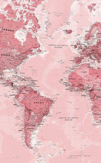 Wallpaper rosa - mapa