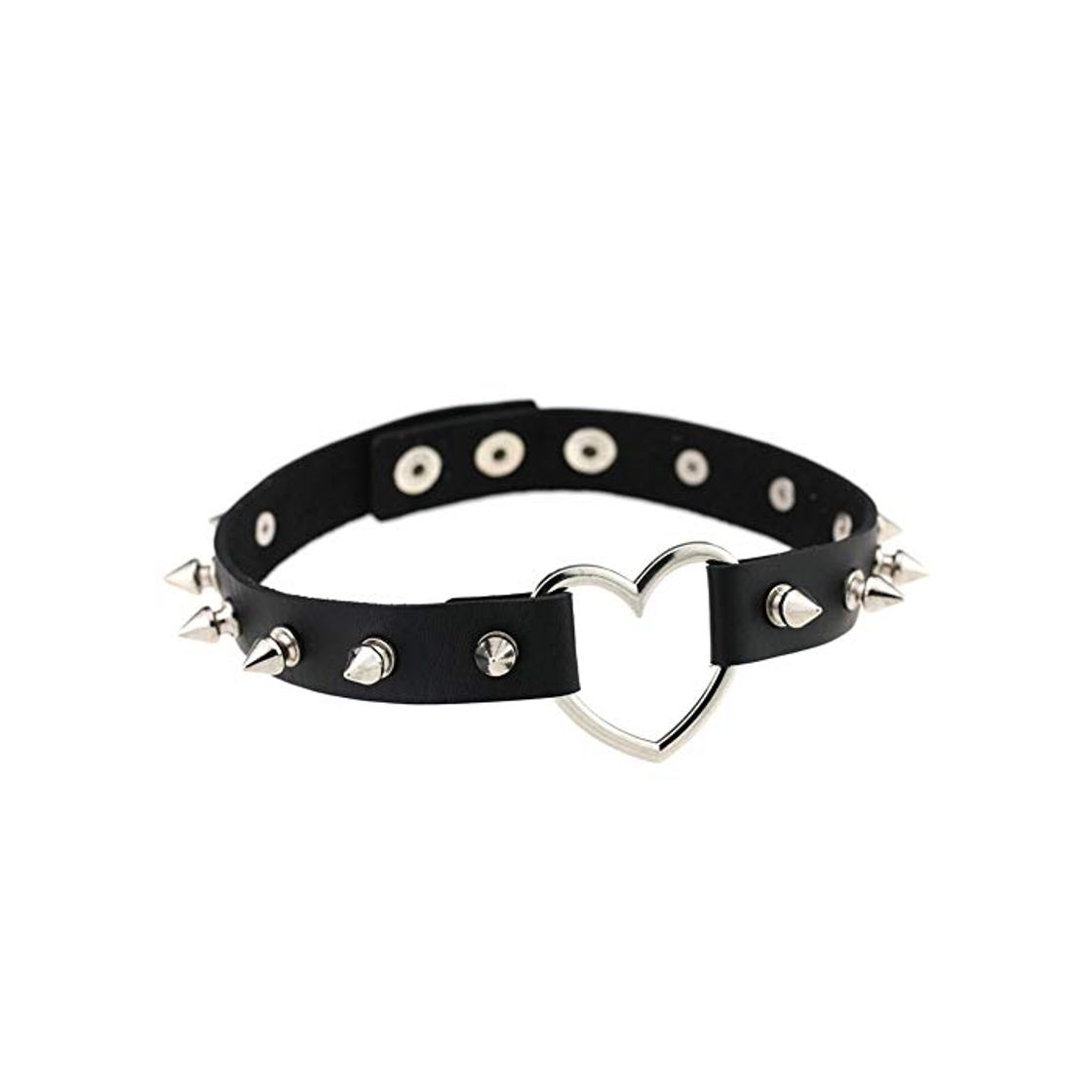 Fashion Xiton Chica Vintage Punk Gargantilla Goth Collar con Tachuelas PU Collar de