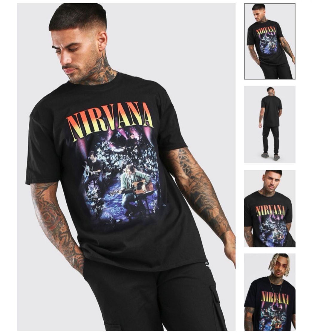 Fashion Oversized Nirvana Print T-Shirt