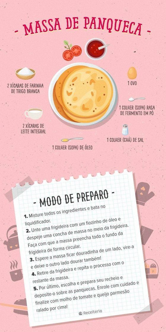 Social Massa de panqueca, fácil de fazer.