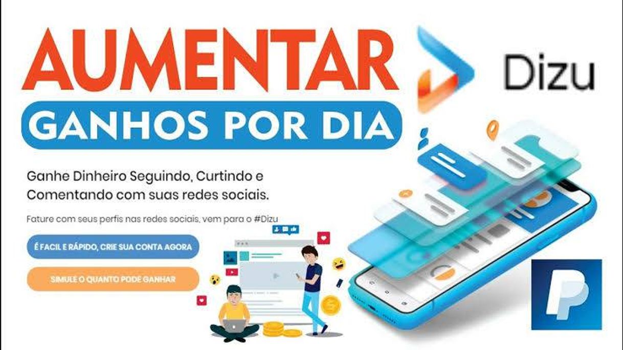 Moda Dizu - Ganhe Dinheiro Seguindo e Curtindo nas Redes Sociais