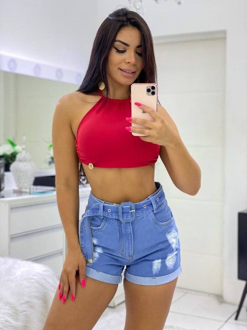 Moda Shorts jeans melinda 😍💫