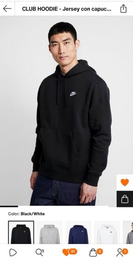 sudadera nike negra