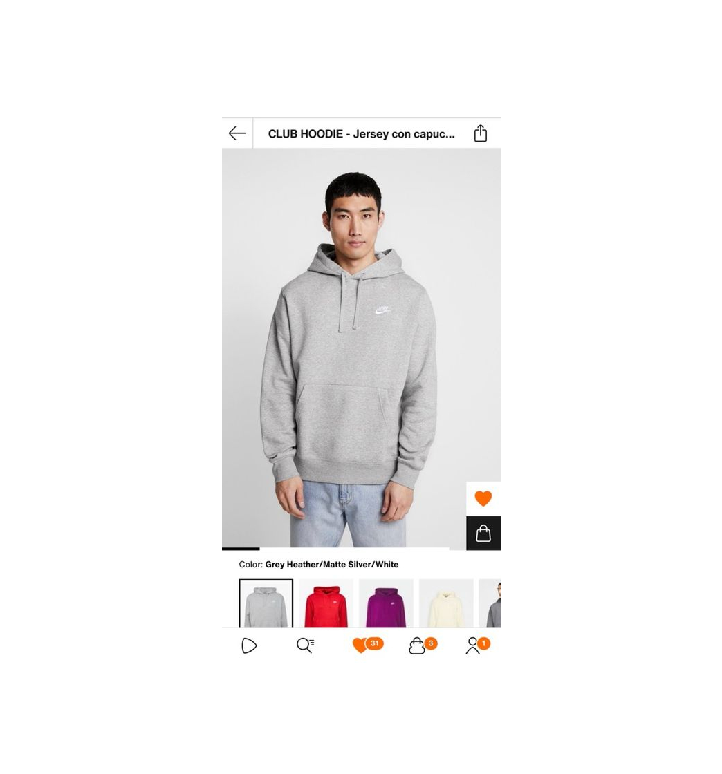 sudaderas nike grises