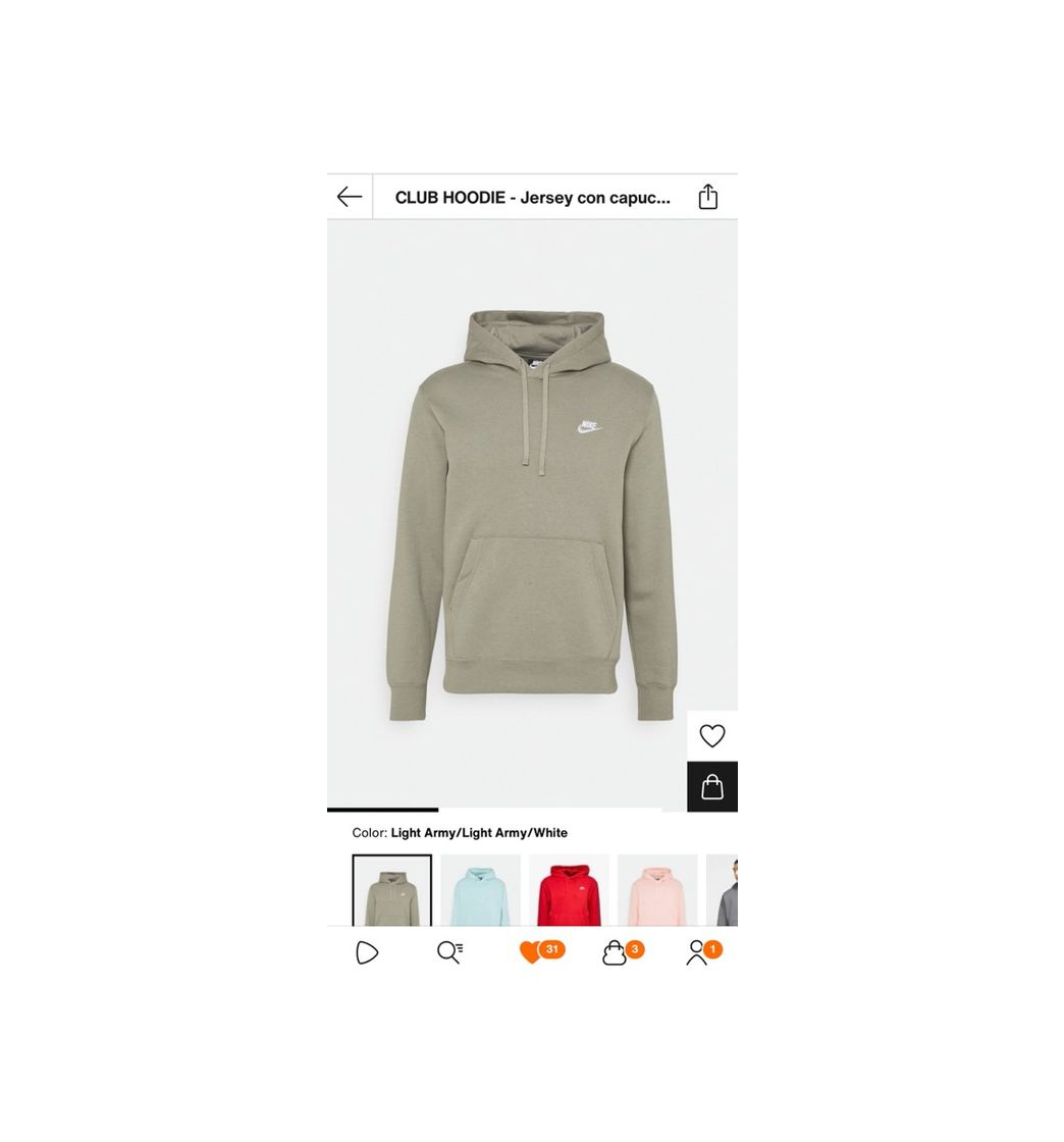 sudadera nike verde