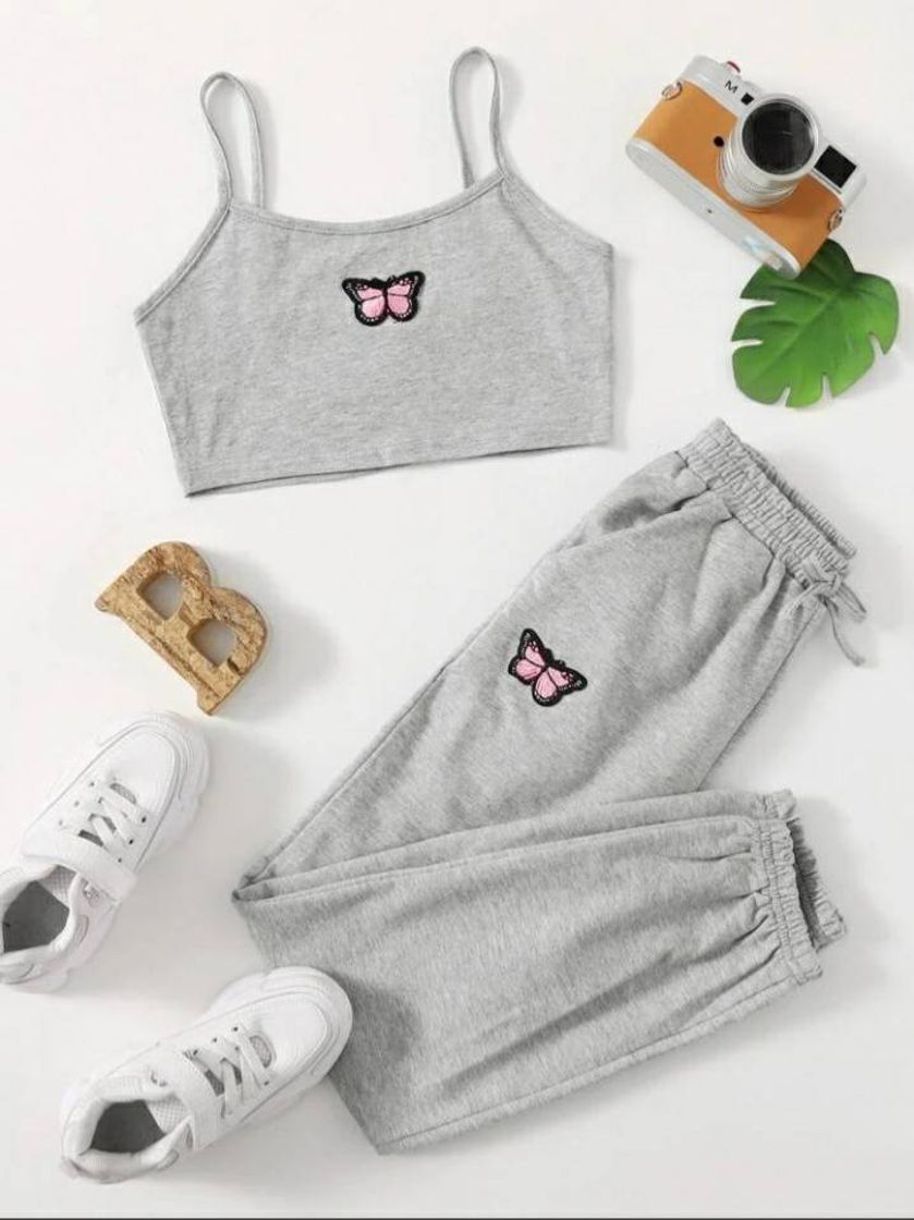 Social Conjunto feminino Borboleta