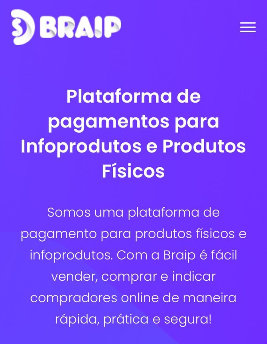 App App, para vendas. 