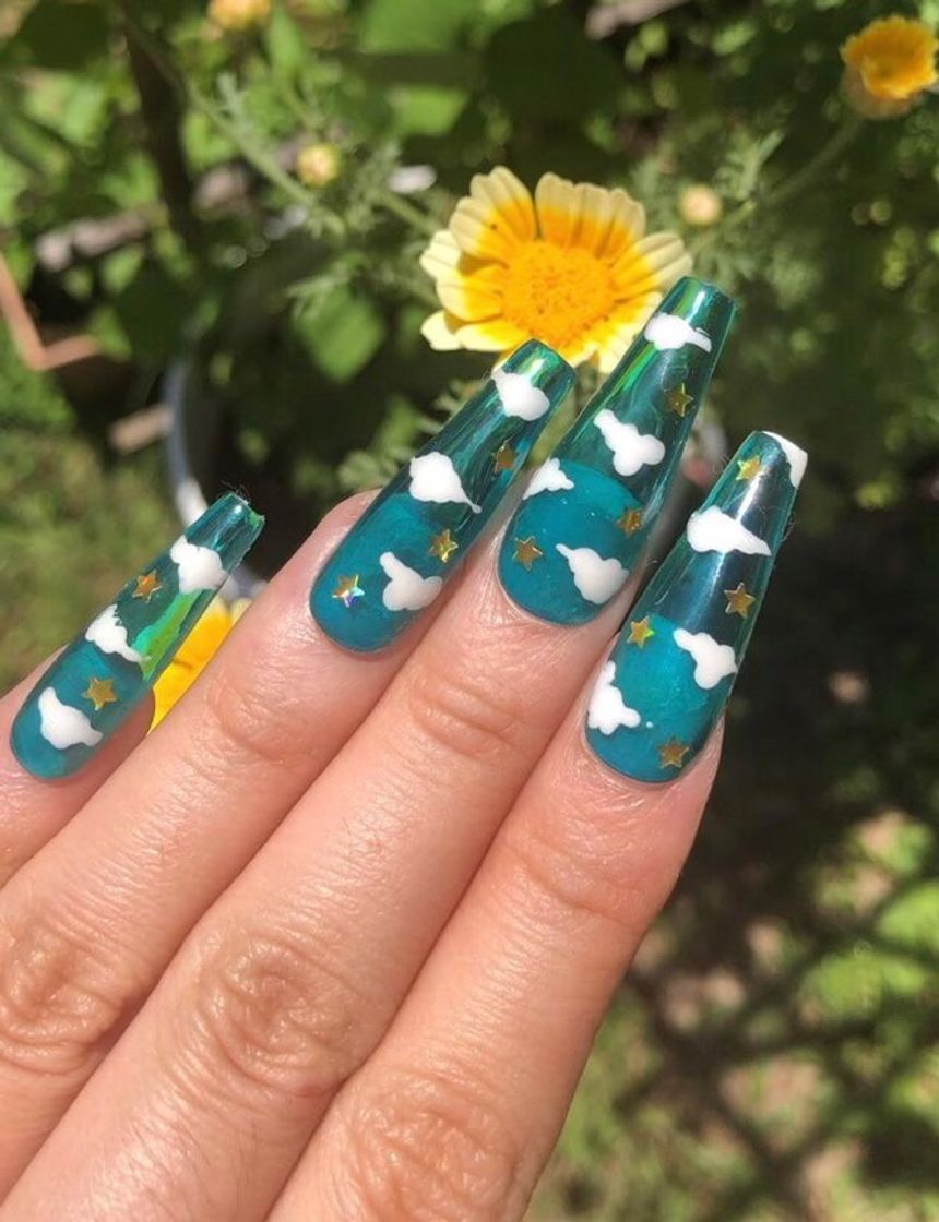 Moda Unhas💚💙☁️