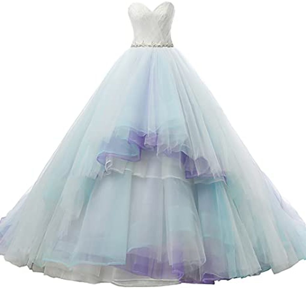 Fashion Kivary Ivory Aqua Light Purple Long A Line Lace ... - Amazon.com