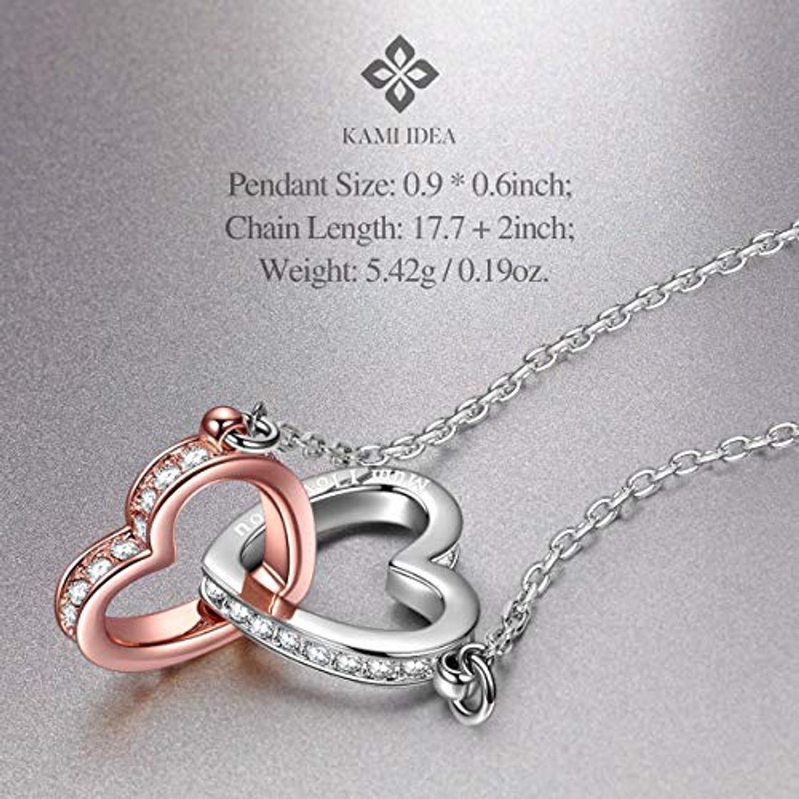 Social Kami Idea Regalos dia de la Madre Collares Mujer Joven Colgante Corazon