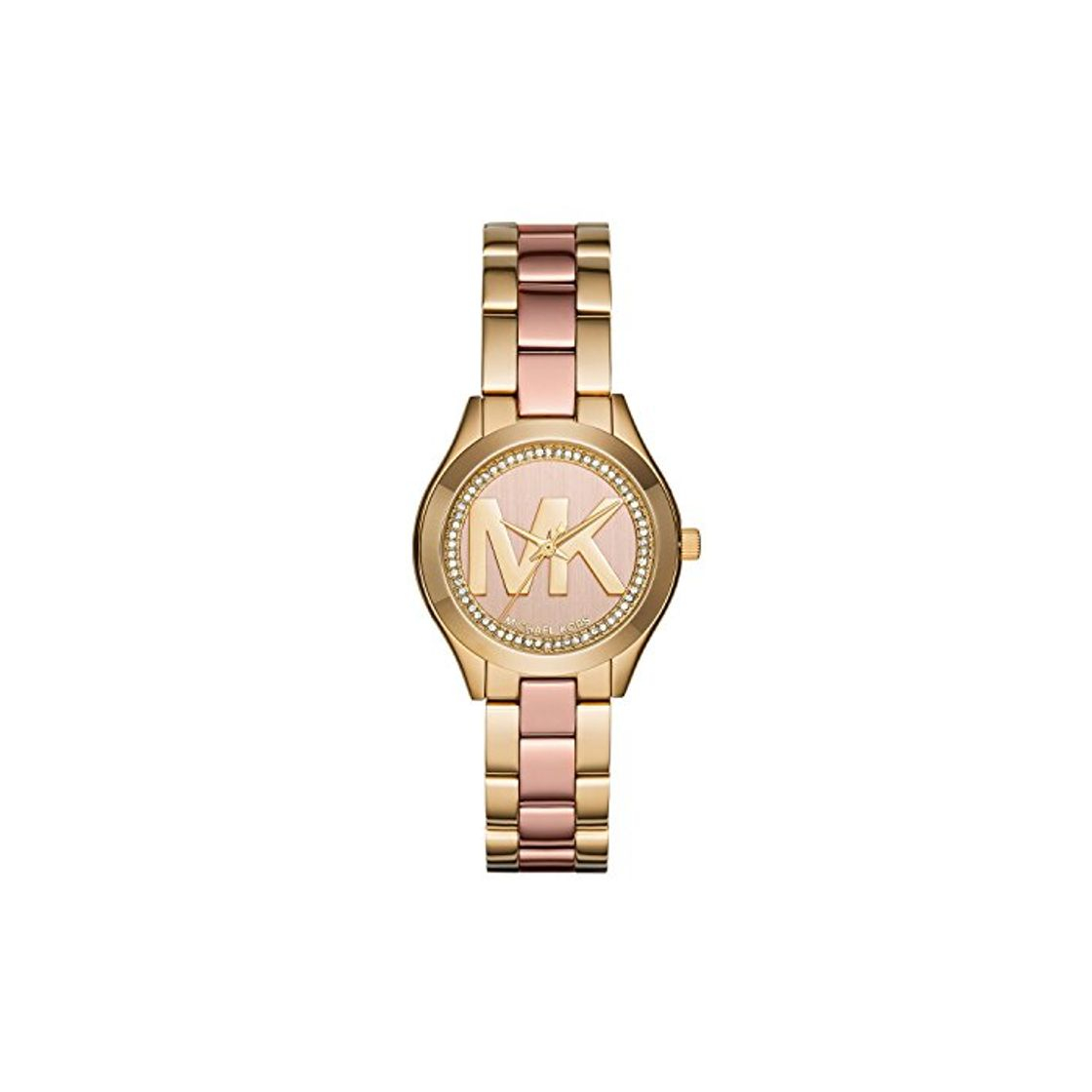 Social Michael Kors Reloj Analogico para Mujer de Cuarzo con Correa en Acero Inoxidable MK3650