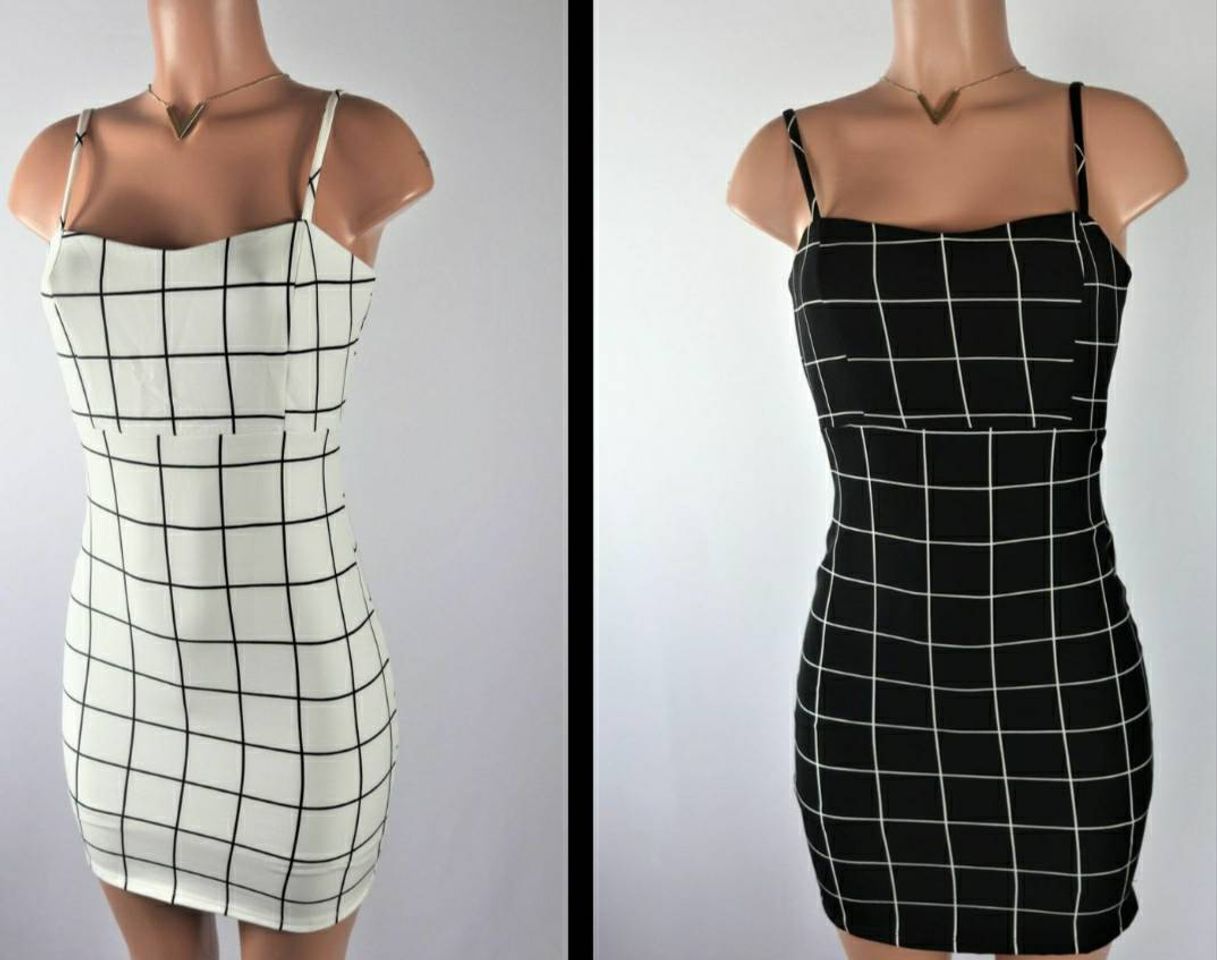 Social Basic Grid Mini Dress