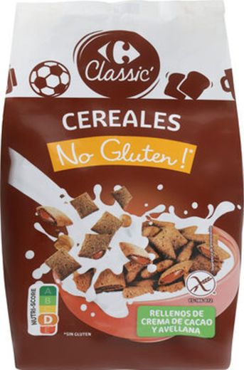 Cereales rellenos de cacao y avellanas Carrefour sin gluten 400 g ...