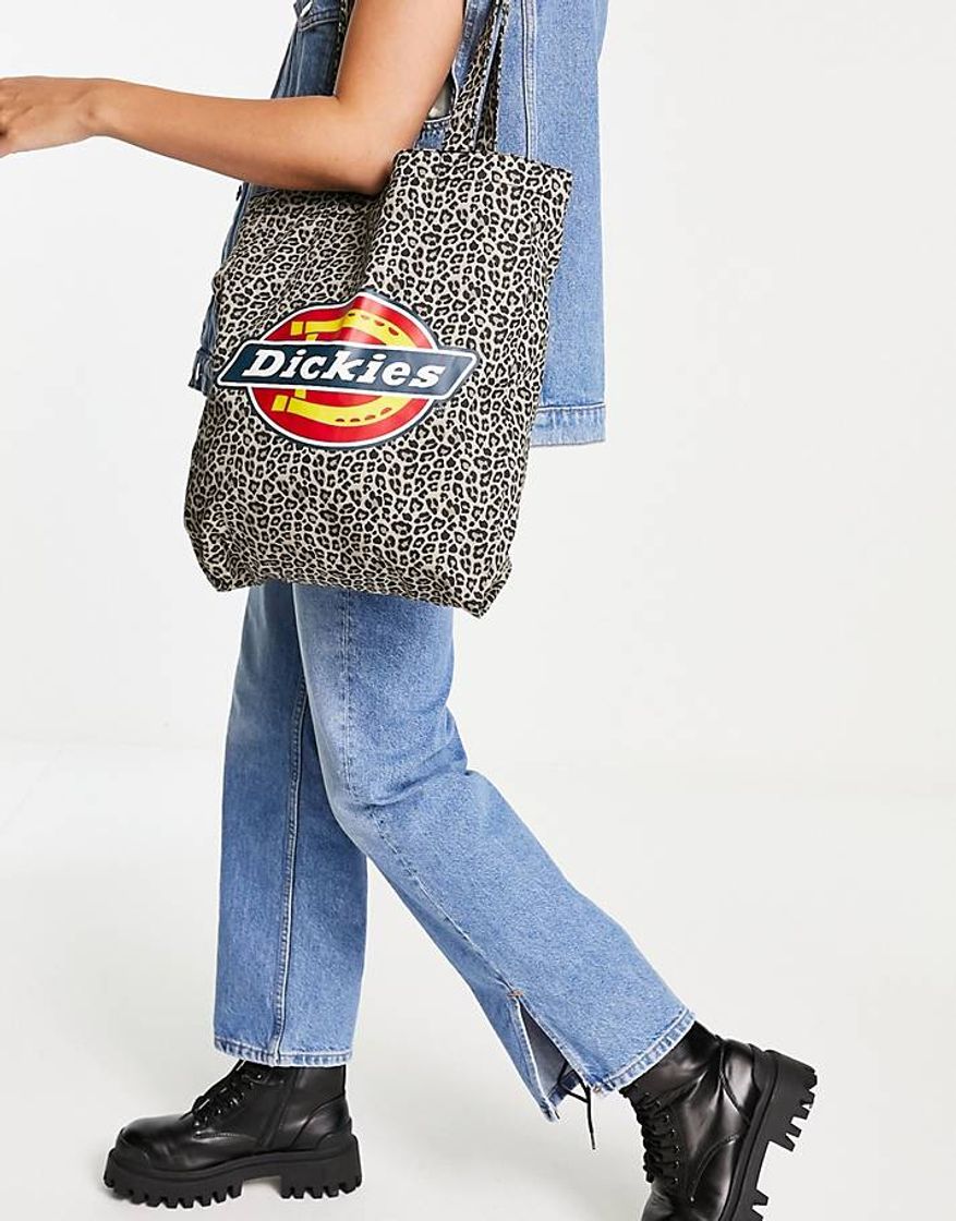 Moda Dickies Icon tote bag in leopard print