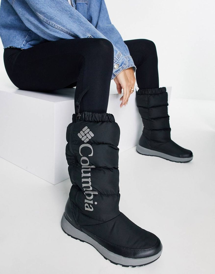 Fashion Columbia Paninaro logo boots in black