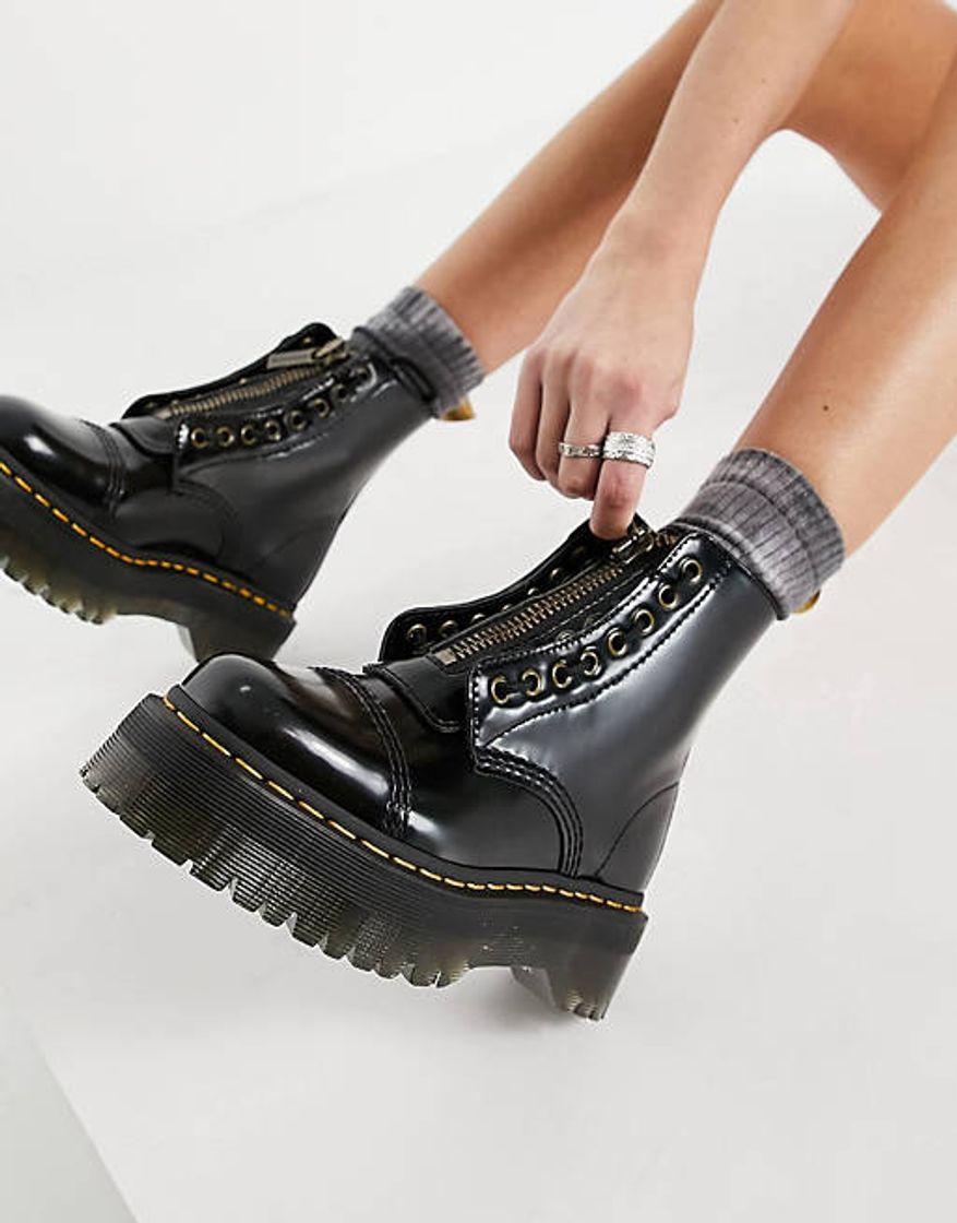 Moda Dr Martens Sinclair vegan boots in black