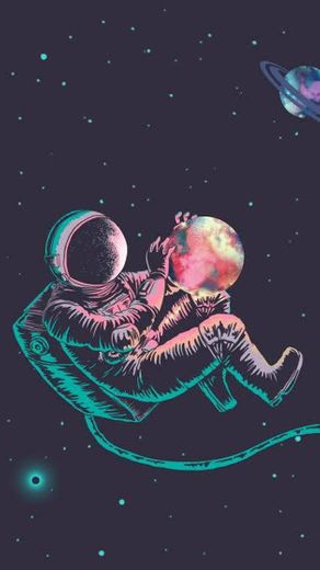 Wallpaper Astronauta Galáxia by Gocase - Pinterest