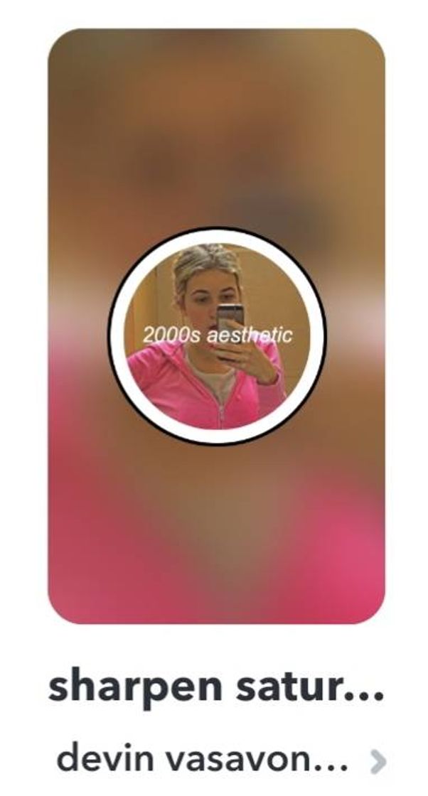 Fashion 2000s filtro